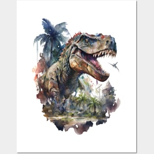 Jurassic Park Watercolor Design Posters and Art